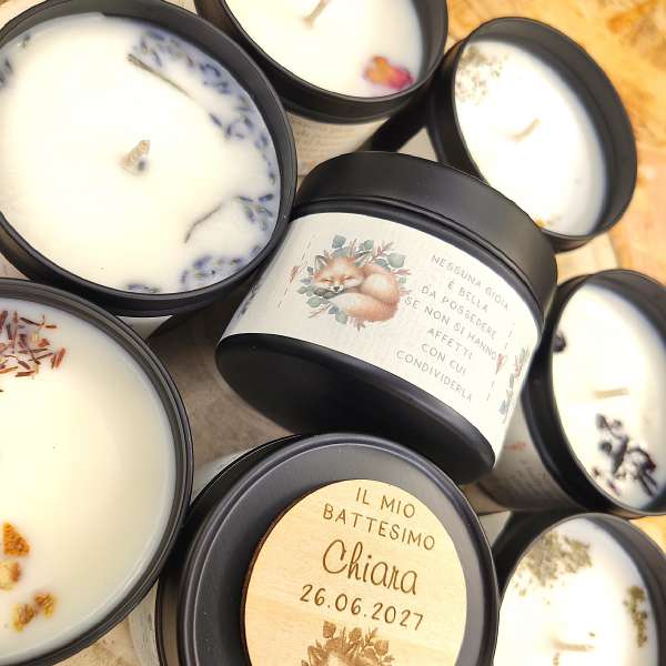 bomboniera battesimo bimba candela